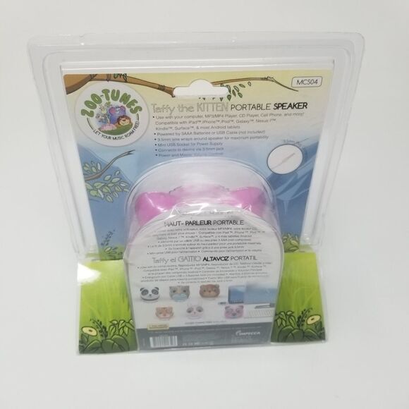 Taffy the Kitten Portable Speaker. ZooTunes. - Picture 3 of 7